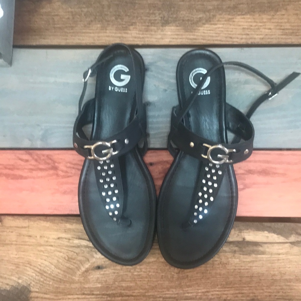 Guess rhinestone flat sandals